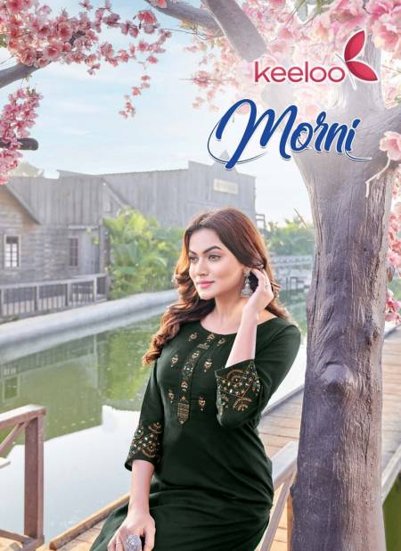 Morni By Koodee Khatli Embroidery Work Rayon Kurtis Wholesale Shop In Surat